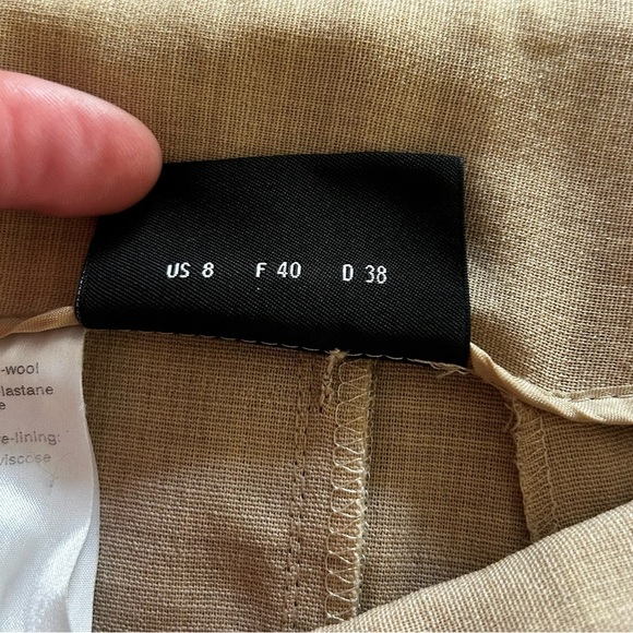 Akris Beige Wool Blend Pants – Size 8 (As Is) - Picture 4 of 9